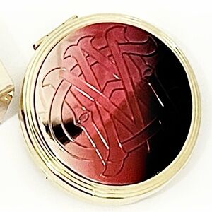 MAC Vintage Sheerspark Powder Old English Limited Edition Gold Monogram Compact